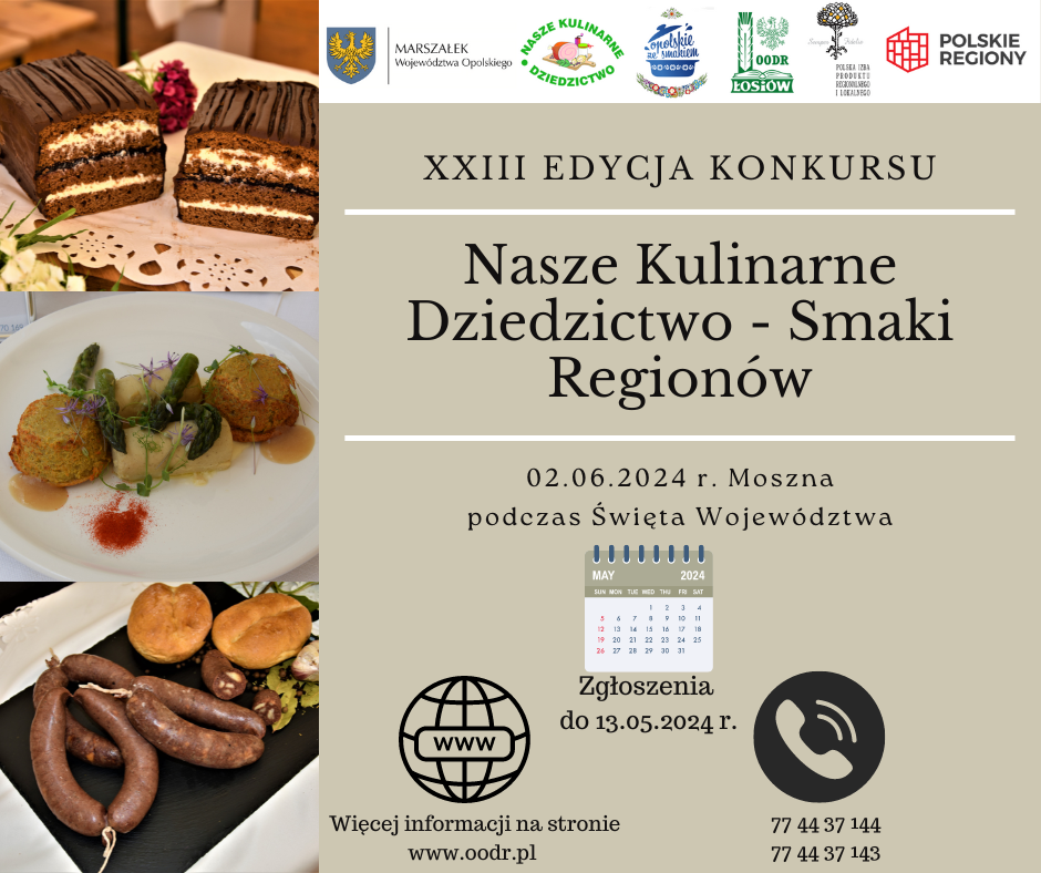 Xxiii Edycja Konkursu Nasze Kulinarne Dziedzictwo – Smaki Regionów