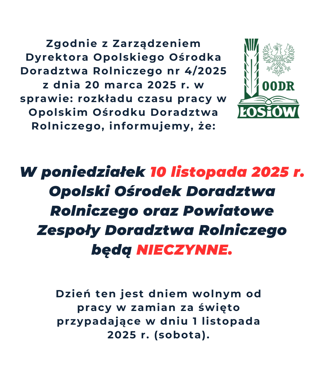 Informacja dla interesantów!